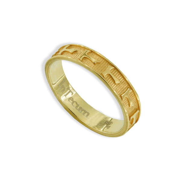 Anello vescovile Concilio Paolo VI dorato argento 925 | vendita online su