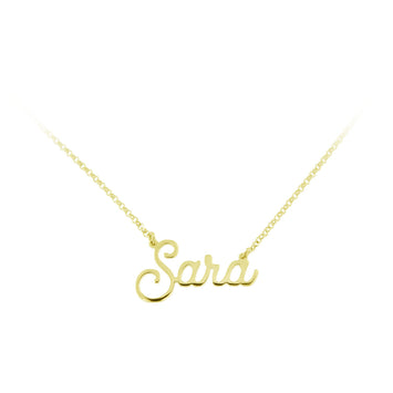 Collana con nome in corsivo