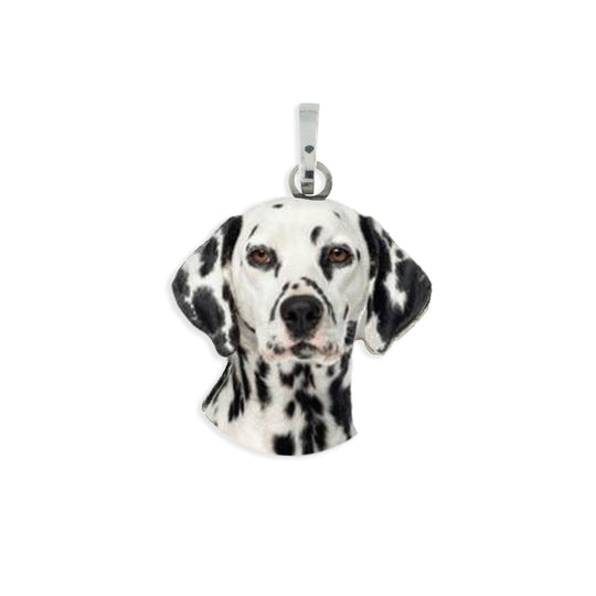 Medaglietta con cane dalmata in argento 925