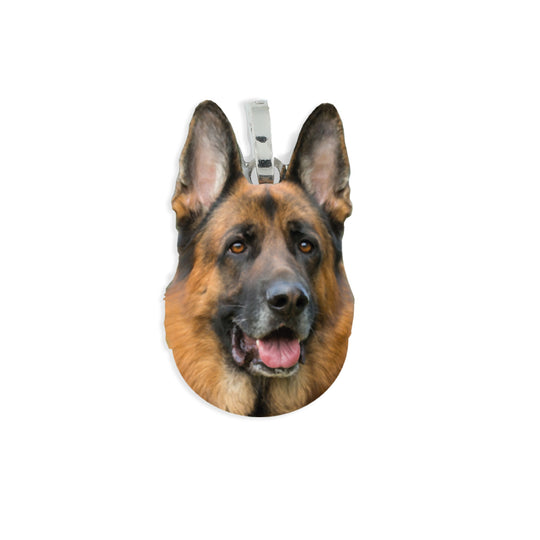 Medaglietta con cane pastore tedesco in argento 925