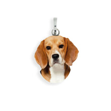 Medaglietta con cane Beagle in argento 925