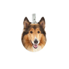 Medaglietta con cane pastore scozzese in argento 925