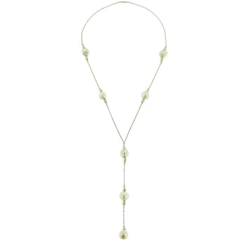 Collana con perle naturali a cascata