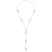 Collana con perle naturali a cascata