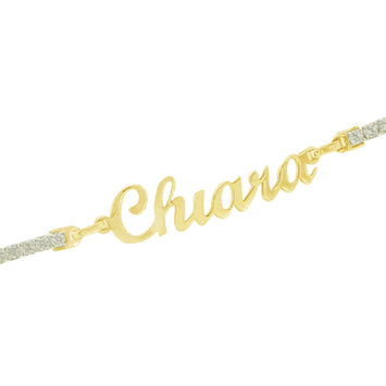 Bracciale teniis in argento con nome personalizzabile