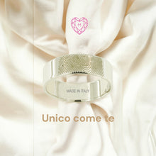 Fede in argento 925 con impronta personalizzata incisa