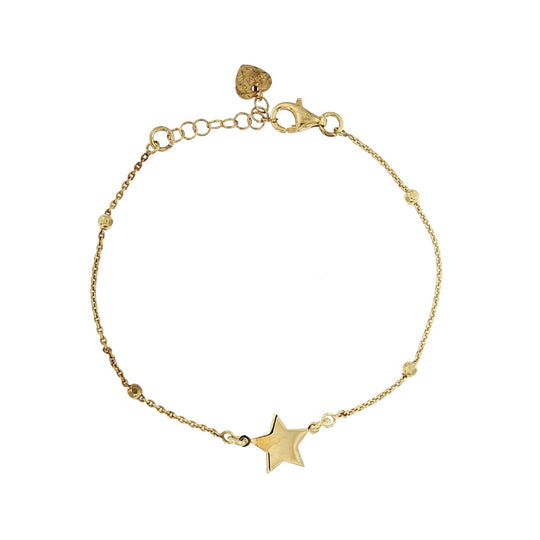 Bracciale in argento dorato 1 stella 2° misura