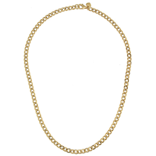 Collana Grumetta dorata maglia piccola 42 cm