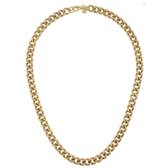 Collana Grumetta dorata maglia grande 42 cm