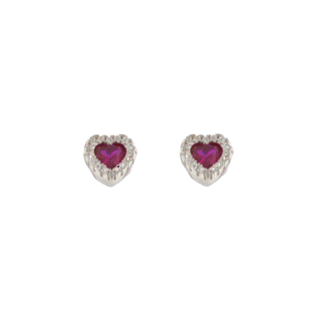 Anello d'argento con cuore di rubino del Madagascar, 1,069ct Anello d'argento con cuore di rubino del Madagascar, 1,069ct