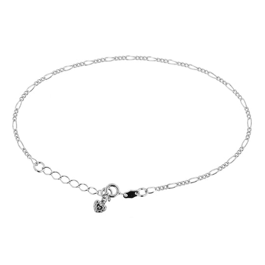 Cavigliera in argento catena a maglia