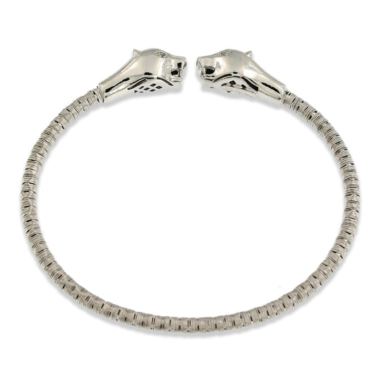 Bracciale Le Sovì pantera in argento rodiato