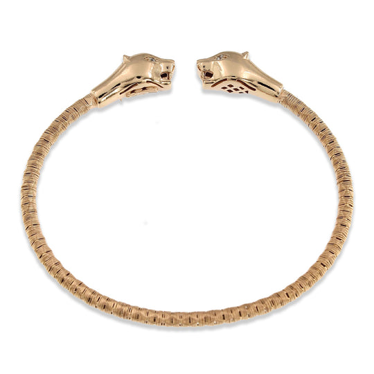 Bracciale Le Sovì pantera placcato oro rosè