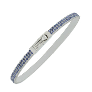 Bracciale tennis anteprima crystal Sw pietre violet chiusura argento bianco