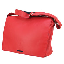 Laptop Bags in pelle naturale rosso vivo adatta per business e pc laptop